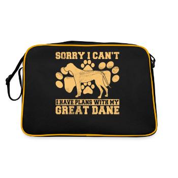 Great Dane Gifts - Retro Bag - black/gold - Back