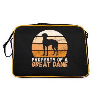 Great Dane Gifts - Retro Bag - black/gold - Back