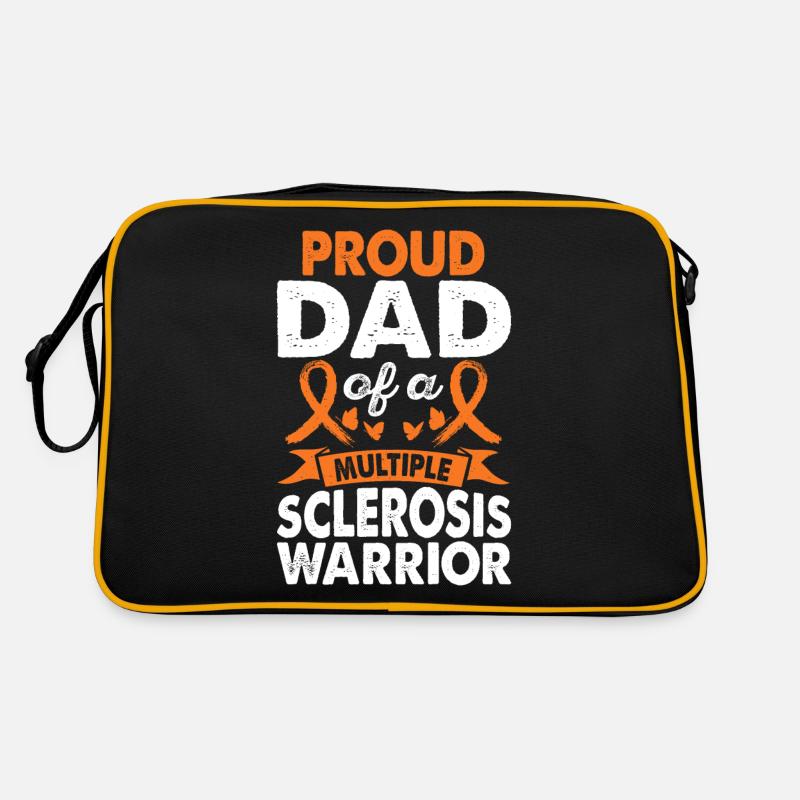 Father of Multiple Sclerosis Warrior Awareness Retro Bag
