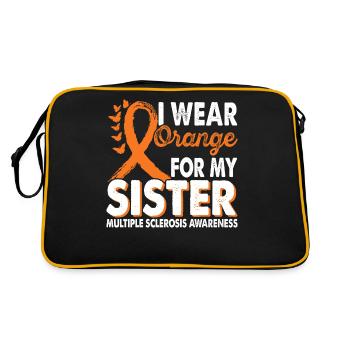 Tragen Sie Orange Für Den Sister Multiple - Retro Tasche - Schwarz/Gold - Hinten