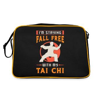 Tai Chi I'm Staying Fall Free With My Meditation - Retro Bag - black/gold - Back