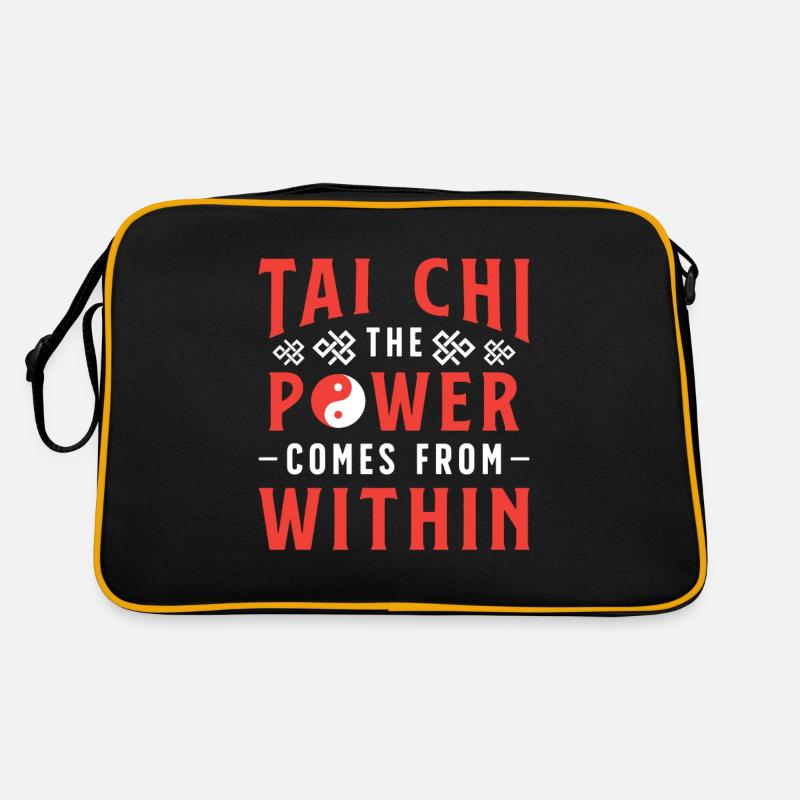 Tai Chi The Power Comes From Within Martial Arts Retro Tasche