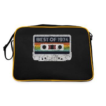 Naissance en 1974 | Le meilleur de 1974 | 1974 Musique rétro - Sac Retro - noir/or - Dos