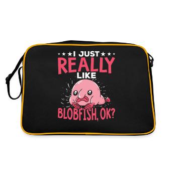 Really Like Blobfish Owners Blobfishes - Retro Bag - black/gold - Back