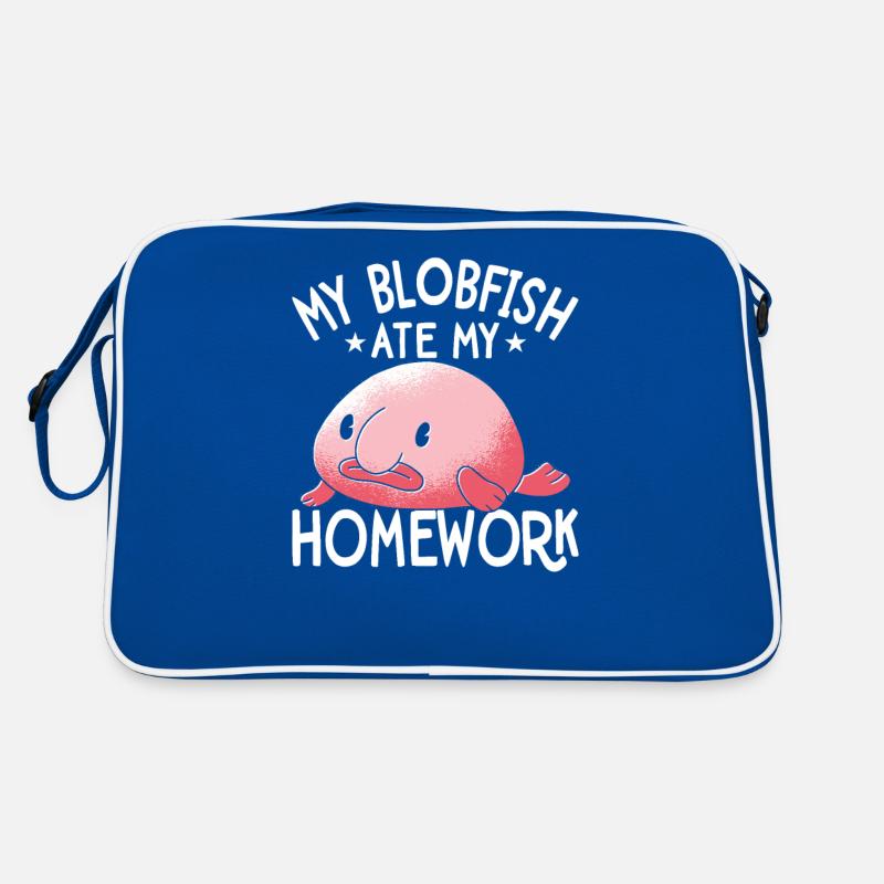 Blobfish a mangé mes devoirs Le propriétaire de Blobfishe Sac Retro