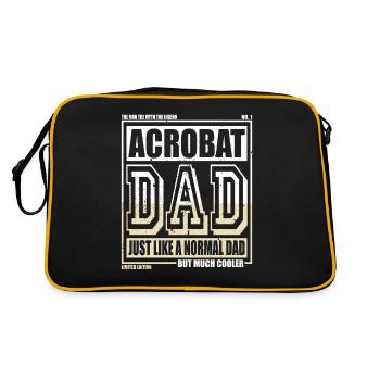 Acrobat Daddy Gift - Retro Bag - black/gold - Back