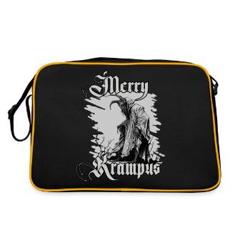 Crampus Shirt Symbol of Christmas Horror - Retro Bag - black/gold - Back