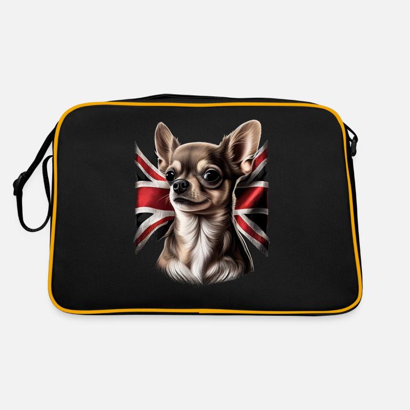 Chihuahua - Grande-Bretagne Angleterre Drapeau Sac Retro