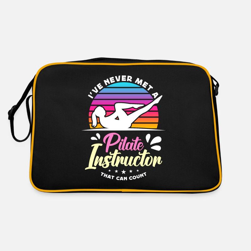 Pilates I've Never Met A Pilates Coach Meditation Retro Tasche