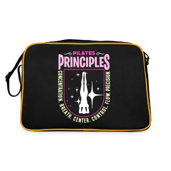 Pilates Principles Concentration Breath Meditation - Retro Bag - black/gold - Back
