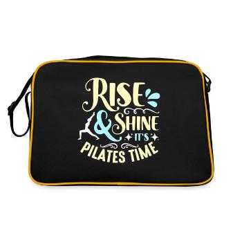 Pilates Rise And Shine It's Pilates Time Reformer - Retro Bag - black/gold - Back