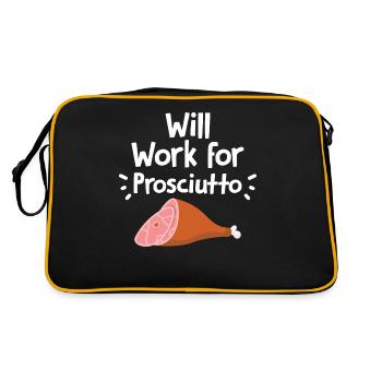 Pecan Nuts Gift - Retro Bag - black/gold - Back