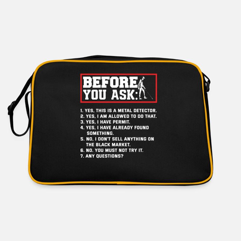 Détecteur de métaux à sondage amusant Sac Retro