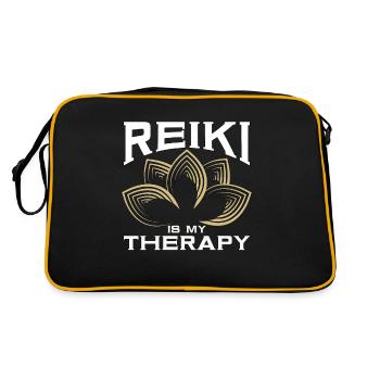 Le Reiki est ma thérapie Maître Reiki Guérison Énergétique Reiki - Sac Retro - noir/or - Dos