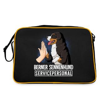 Bouvier bernois - Sac Retro - noir/or - Dos