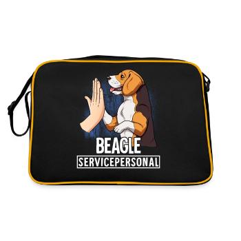Beagle - Sac Retro - noir/or - Dos