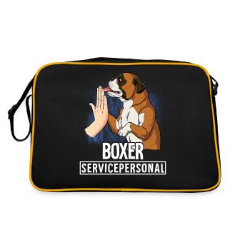Boxer - Retro Bag - black/gold - Back