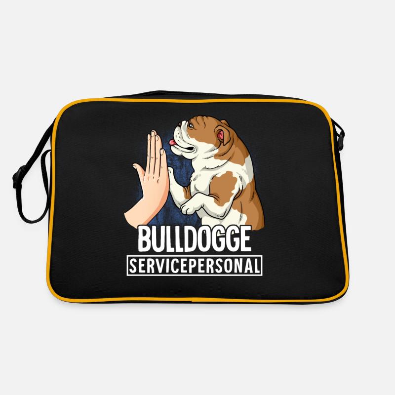 Bulldogge Retro Tasche