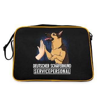 Berger allemand - Sac Retro - noir/or - Dos