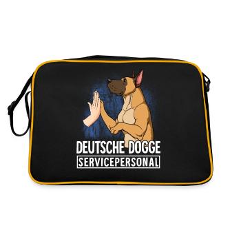 Dogue allemand - Sac Retro - noir/or - Dos
