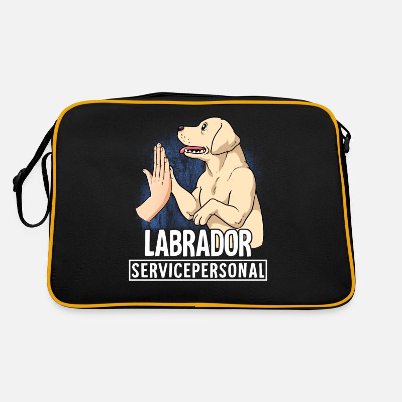 Labrador - Retro Bag - black/gold