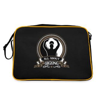 Qigong Tout sur le Qigong Le Tai Chi aime les arts martiaux - Sac Retro - noir/or - Dos