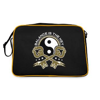 L’équilibre du Qigong est la clé du Tai Chi des Arts Martiaux - Sac Retro - noir/or - Dos