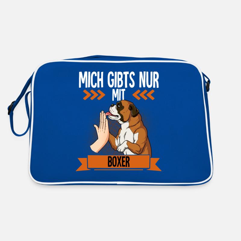 Mich Gibts Nur Mit Boxer Retro Tasche