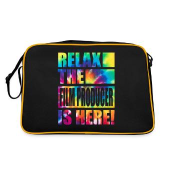 Film Producer Funny saying - Retro Bag - black/gold - Back