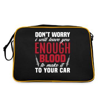 Puncture force - Retro Bag - black/gold - Back