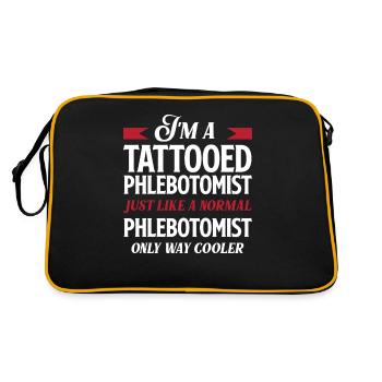 Puncture force - Retro Bag - black/gold - Back