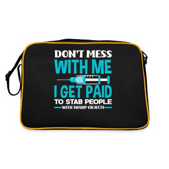 Puncture force - Retro Bag - black/gold - Back