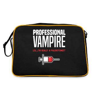 Puncture force - Retro Bag - black/gold - Back