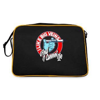 Puncture force - Retro Bag - black/gold - Back