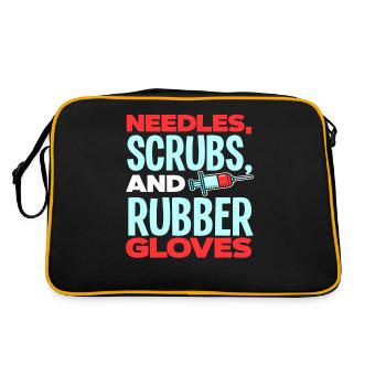 Puncture force - Retro Bag - black/gold - Back