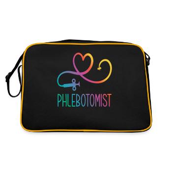 Puncture force - Retro Bag - black/gold - Back
