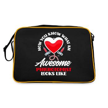 Puncture force - Retro Bag - black/gold - Back