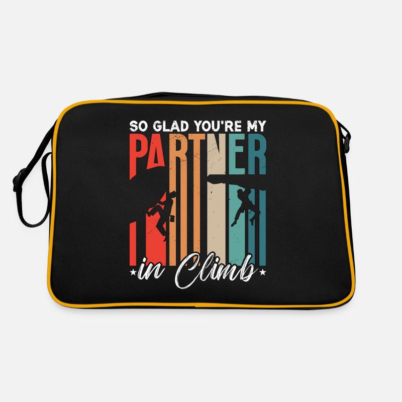 L’escalade si heureuse que tu sois mon partenaire Bloc Sac Retro