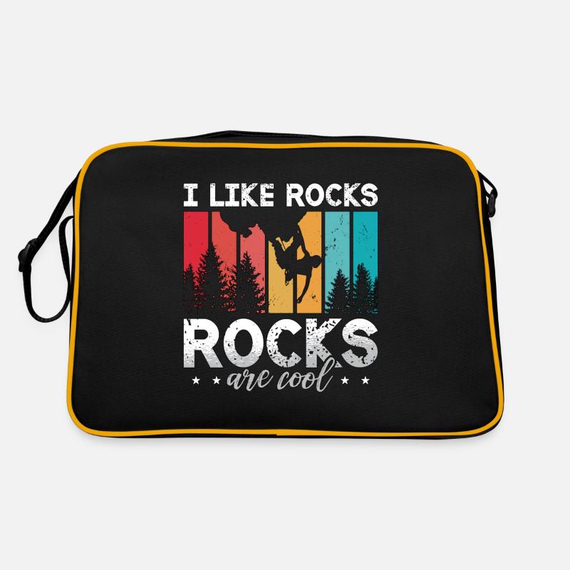 Rock Climbing I Like Rocks Rocks Are Retro Boulder Retro Tasche