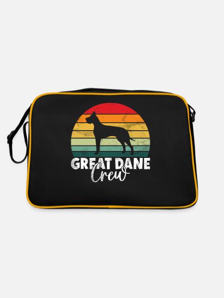 Great Dane Gifts - Retro Bag - black/gold - Back