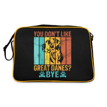 Great Dane Gifts - Retro Bag - black/gold - Back