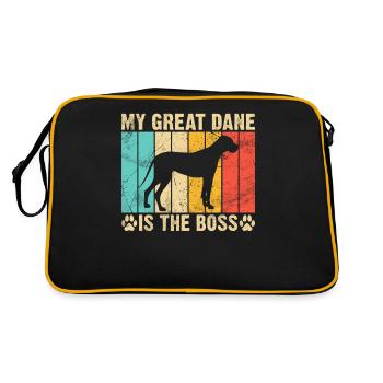 Great Dane Gifts - Retro Bag - black/gold - Back
