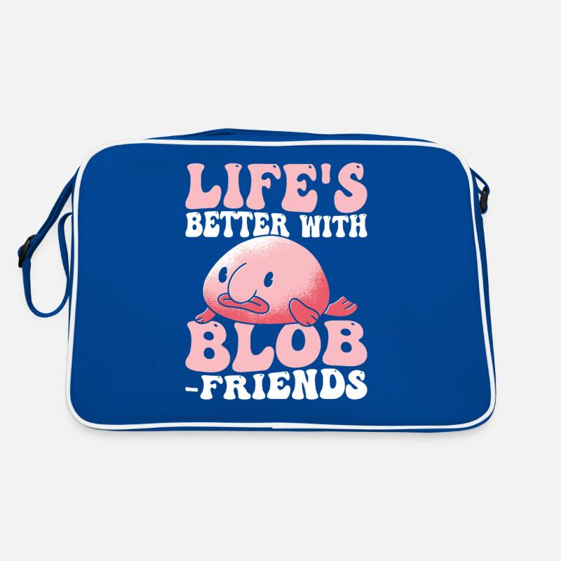 La vie est meilleure avec les propriétaires de Blobfish Sac Retro