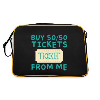 Buy 50 50 Tickets From Me 2 - Retro Bag - black/gold - Back