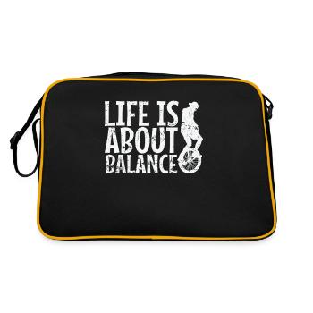 La vie est une question de Balance Unicycle Hobby - Sac Retro - noir/or - Dos