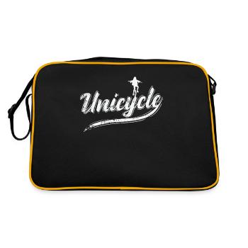 Unicycle Balance Sport Hobby - Sac Retro - noir/or - Dos