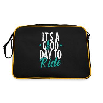 C’est une bonne journée pour faire du monocycle Hobby - Sac Retro - noir/or - Dos