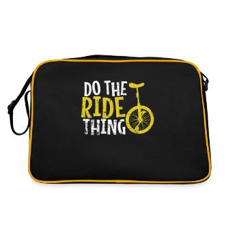 Do the Ride Thing Unicycle Hobby Sport - Sac Retro - noir/or - Dos