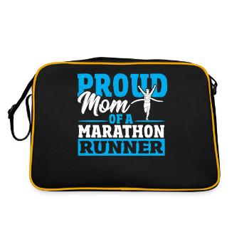 Fière maman d’un marathonien - Sac Retro - noir/or - Dos
