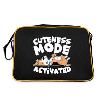 Cuteness Mode Activated 4 - Retro Bag - black/gold - Back